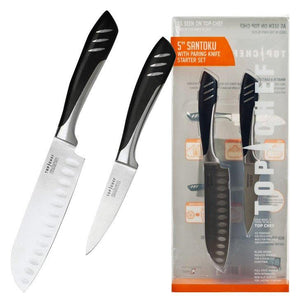 Top Chef - Santoku and Paring Knife Set - Steel